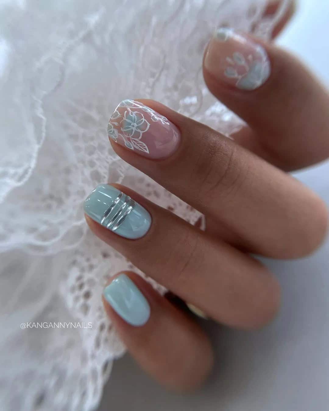 Light Blue Nails Ideas