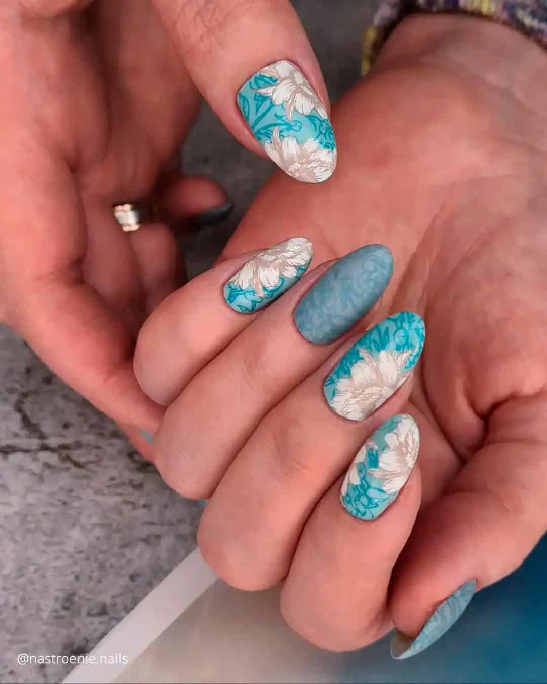 Flowers On Indian Bride Nails