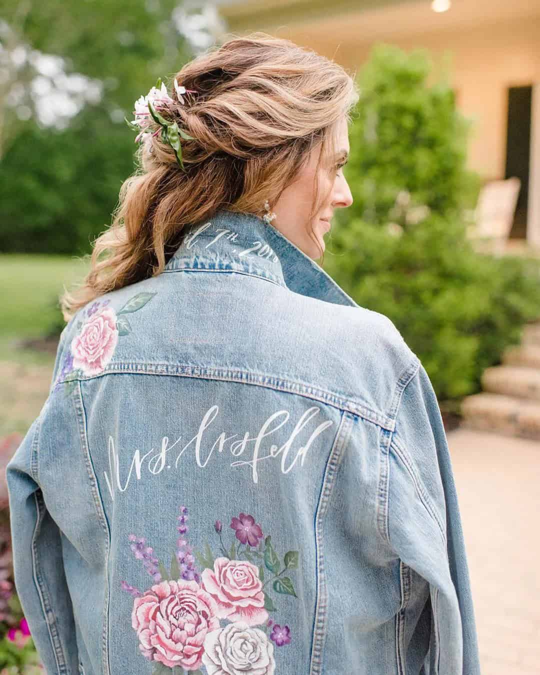 Denim Wedding Jackets For Bridal Style