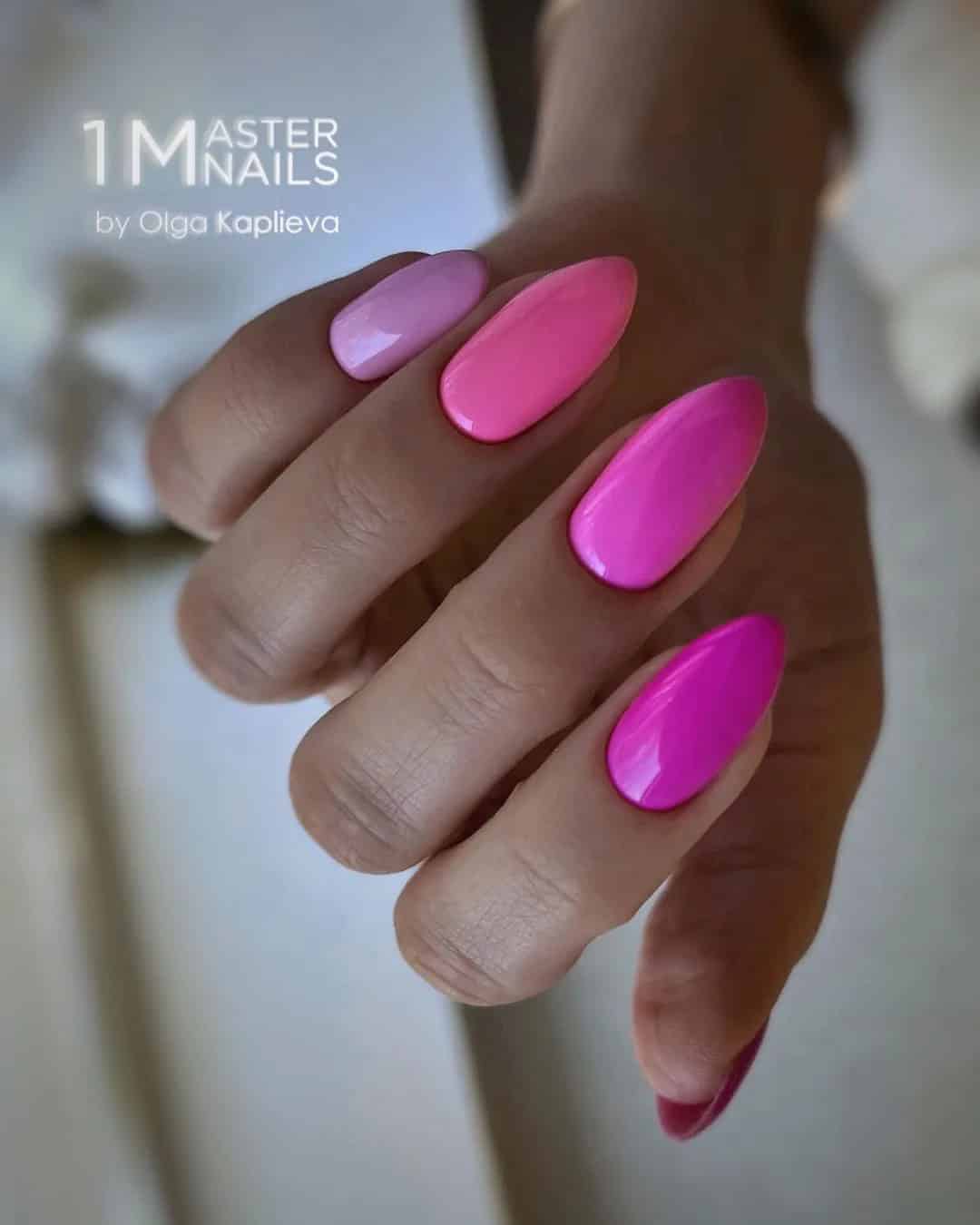 Bridal Nails in Pink