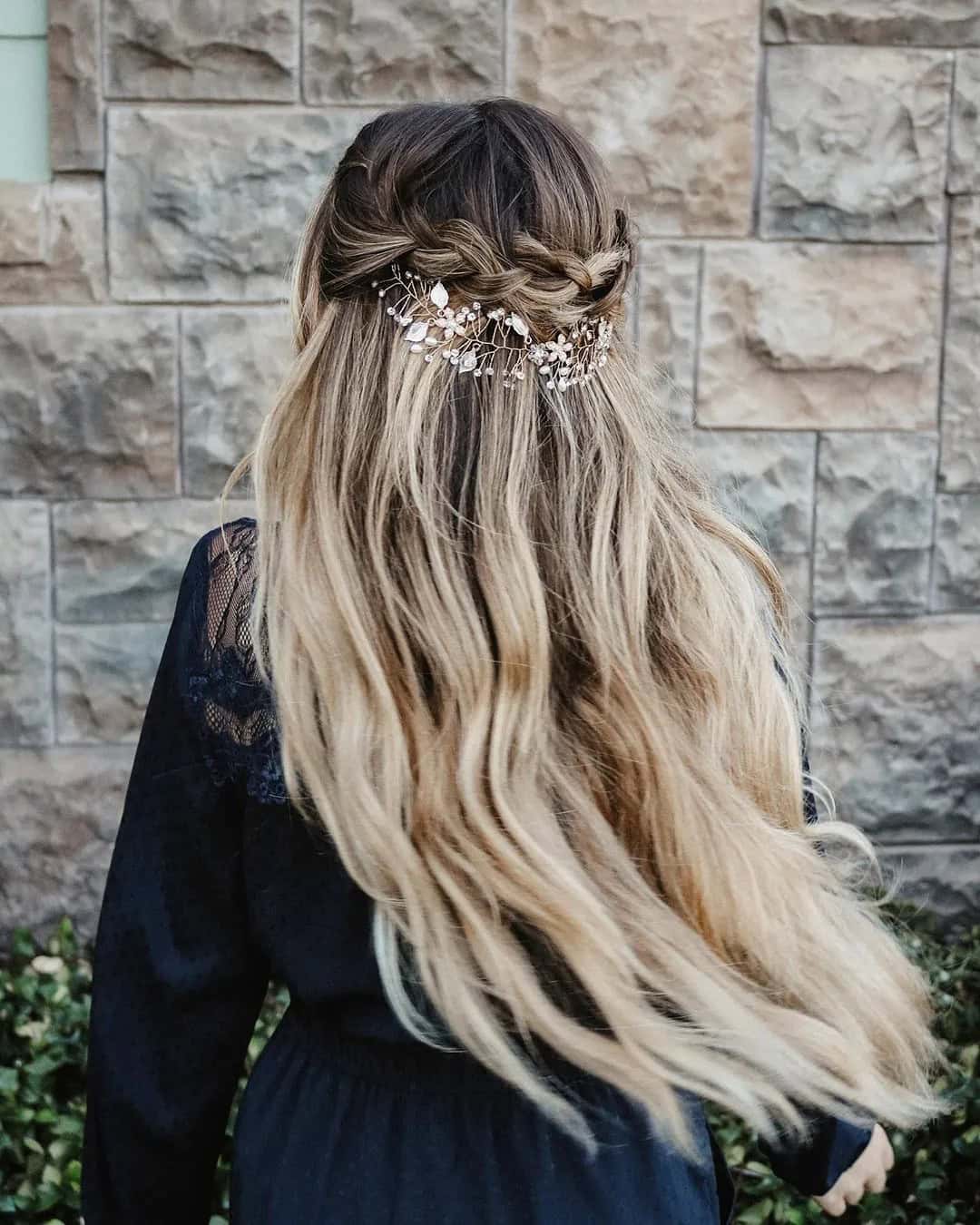 Romantic Half-Updo