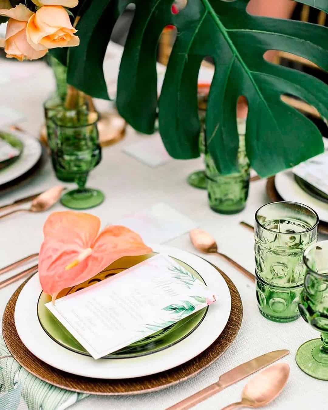 Tropical Bridal Shower Decorations