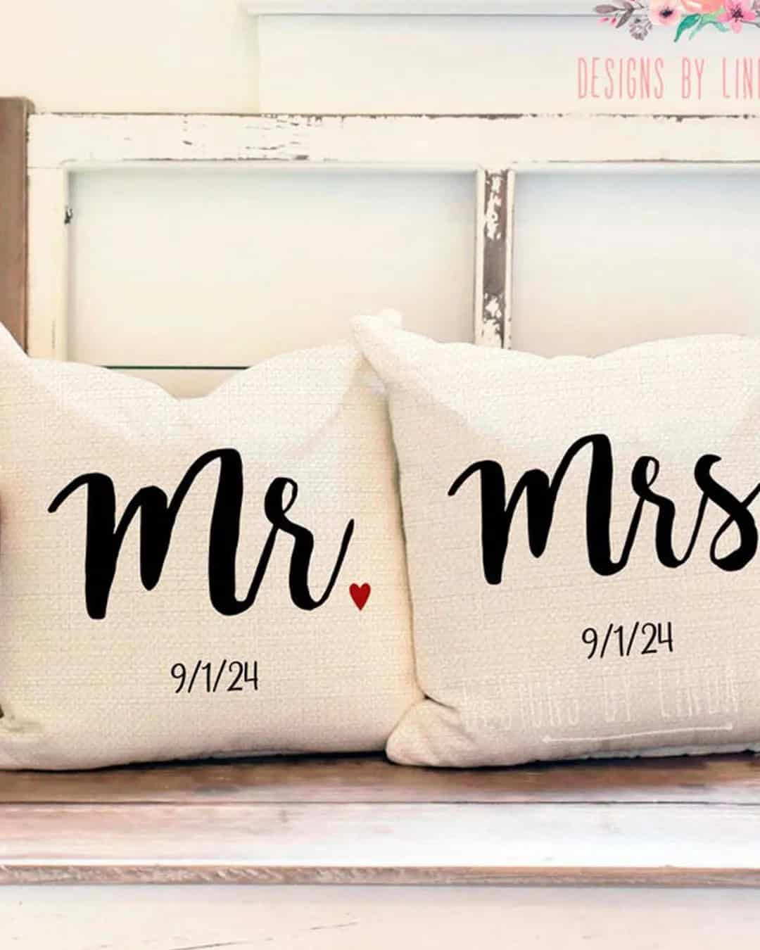 Bride And Groom Pillows