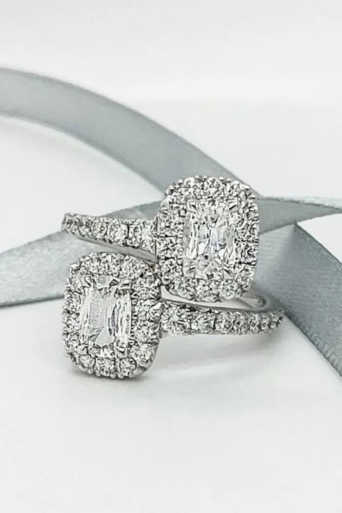 White Gold Halo Engagement Rings