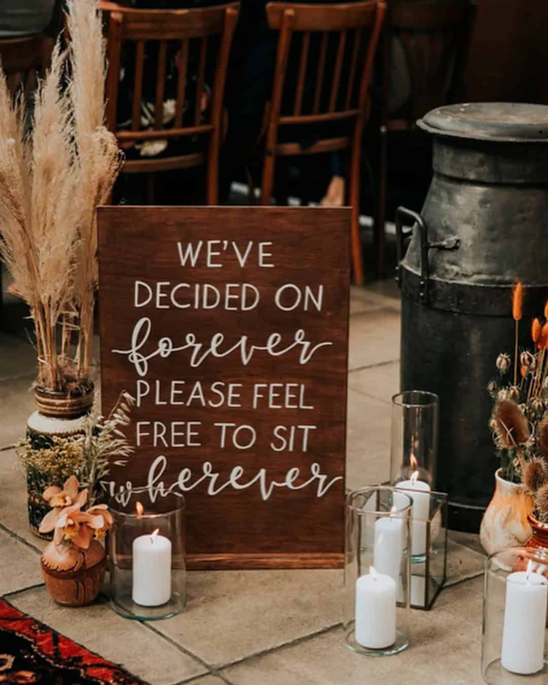 Rustic Wedding Signs