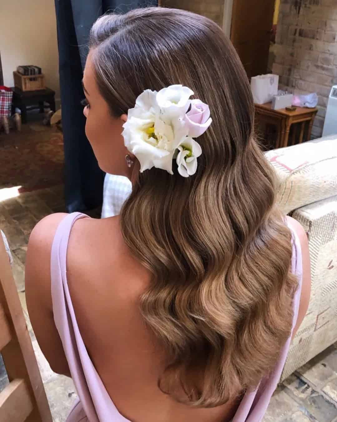 Rustic Wedding Hairstyles Down