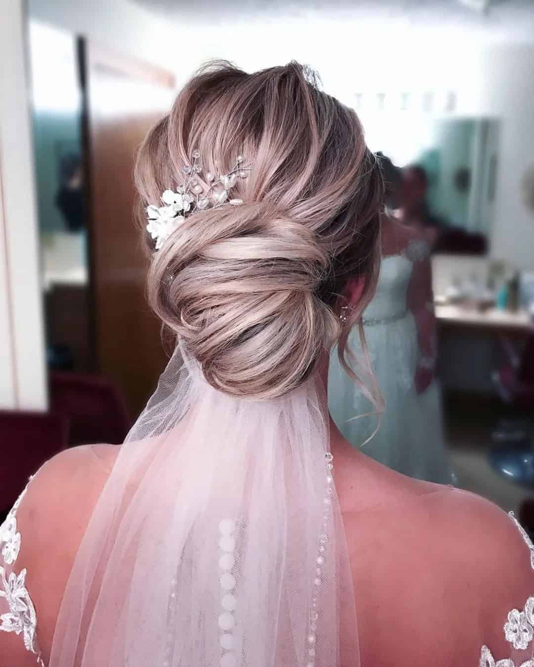 Wedding Hairstyles For Medium Hair With Veil