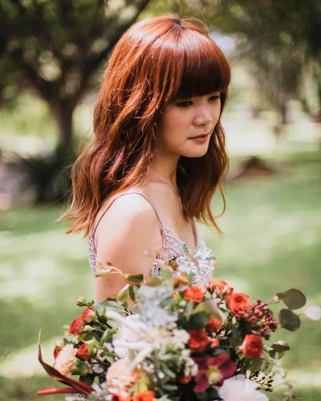 Down Wedding Hairstyles With Bangs