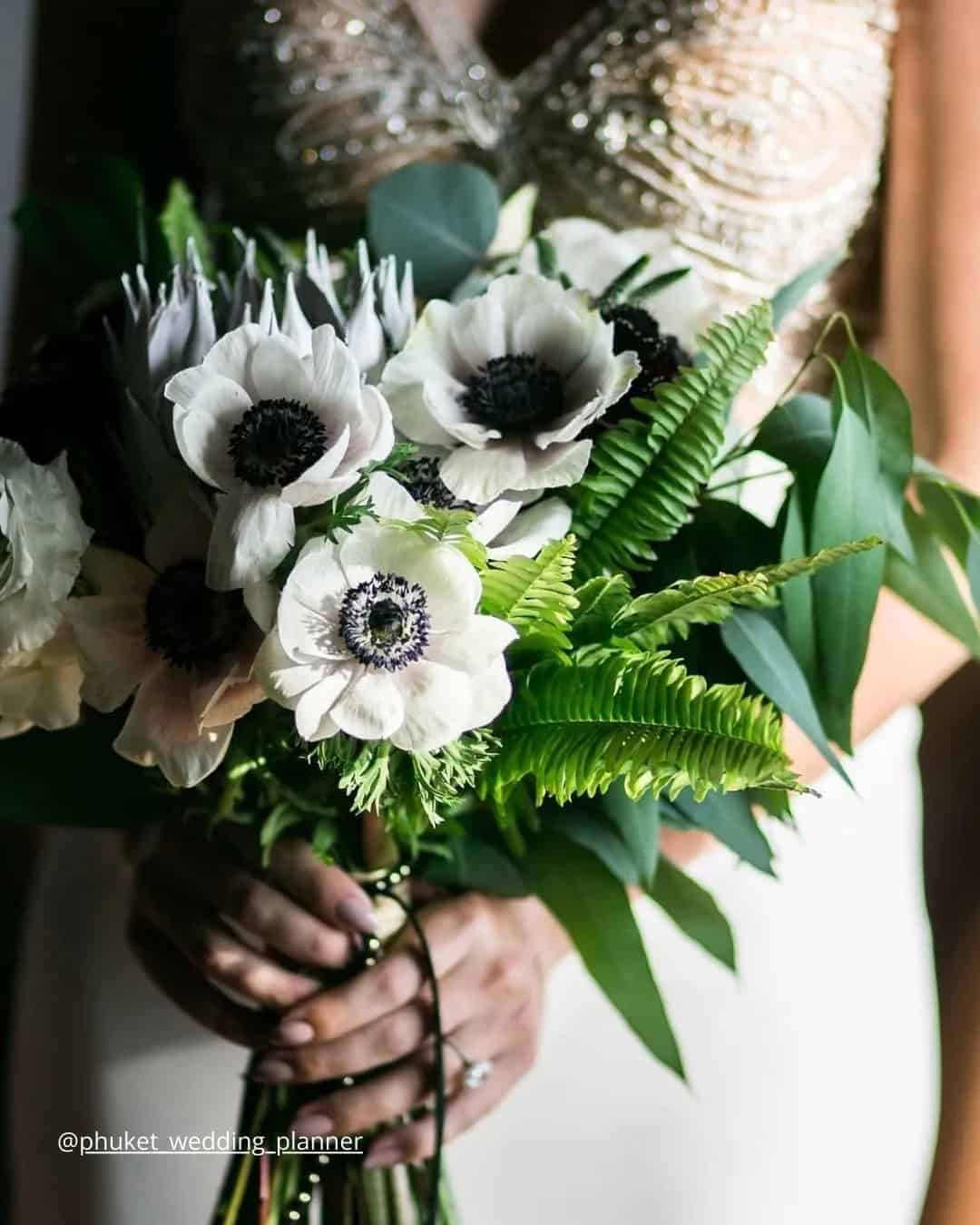 Black And White Wedding Bouquets