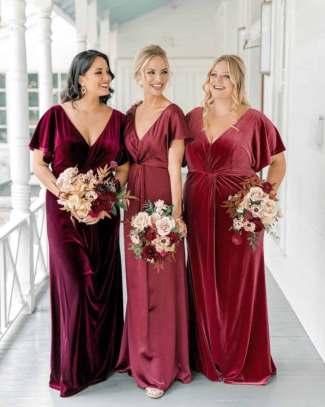 Plus-Size Bridesmaid Dresses Burgundy Ideas