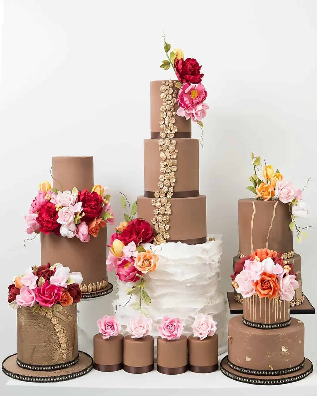 Luxurious Chocolate Wedding Cakes