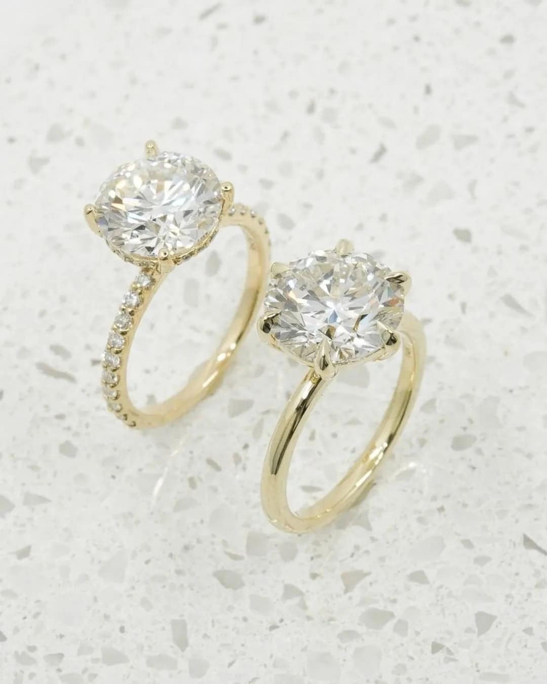 Solitare Moissanite Stone Rings