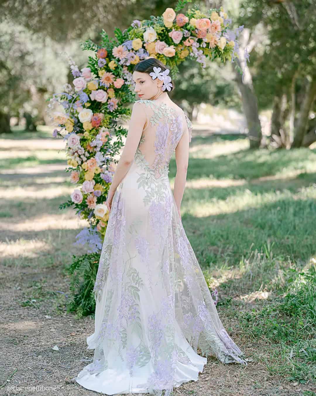 Floral Applique Wedding Dresses