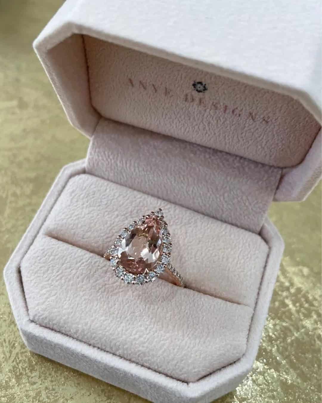 Beautiful Pear Cut Engagement Rings