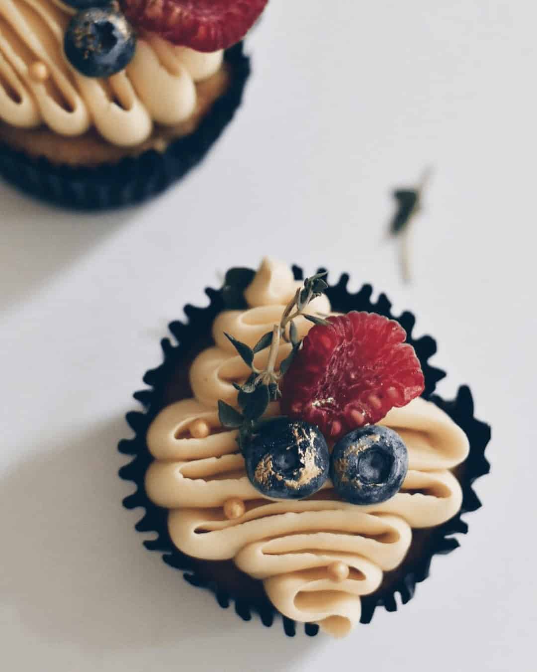 Wedding Cupcakes With Berries