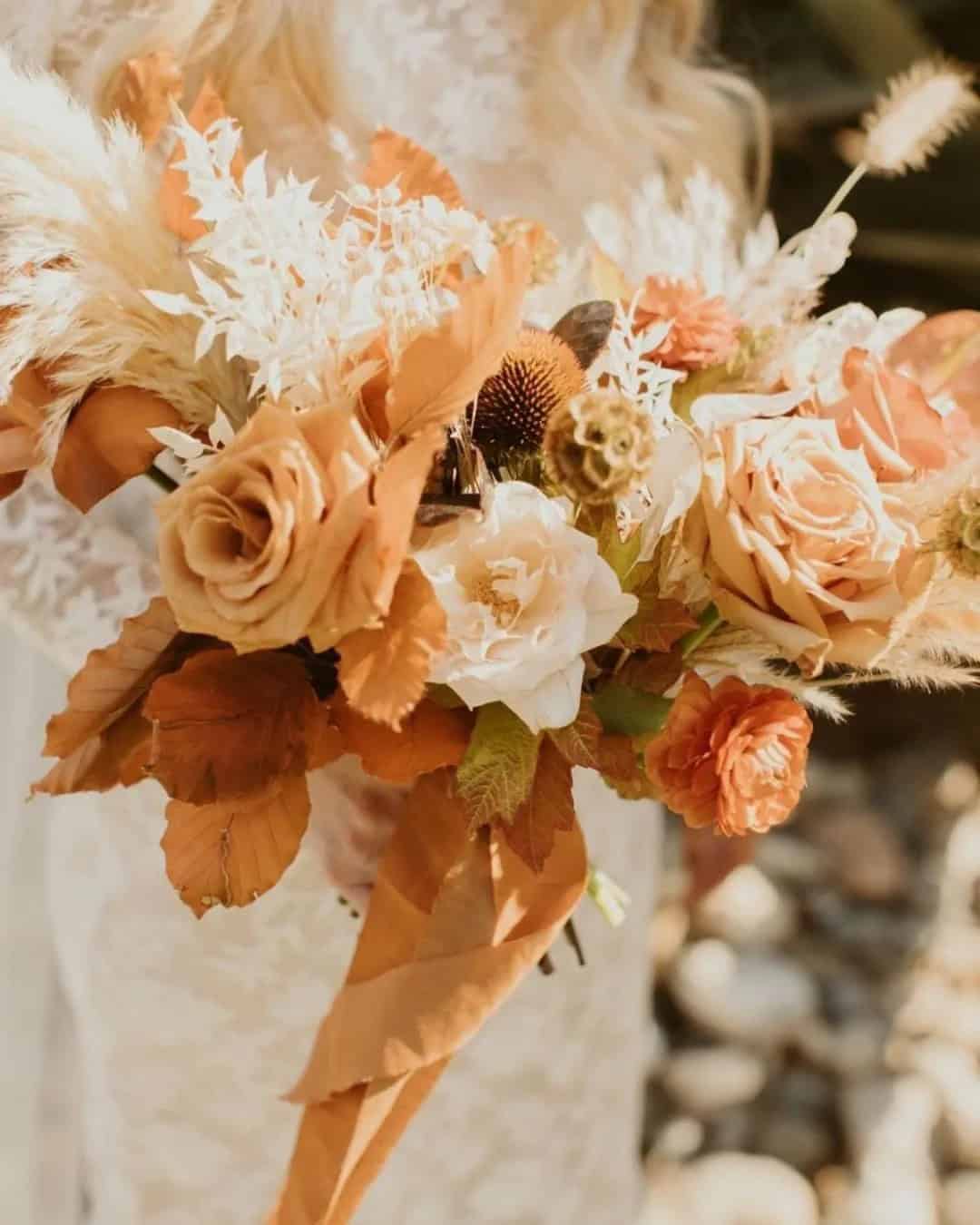 Cheerful Peach Bouquets