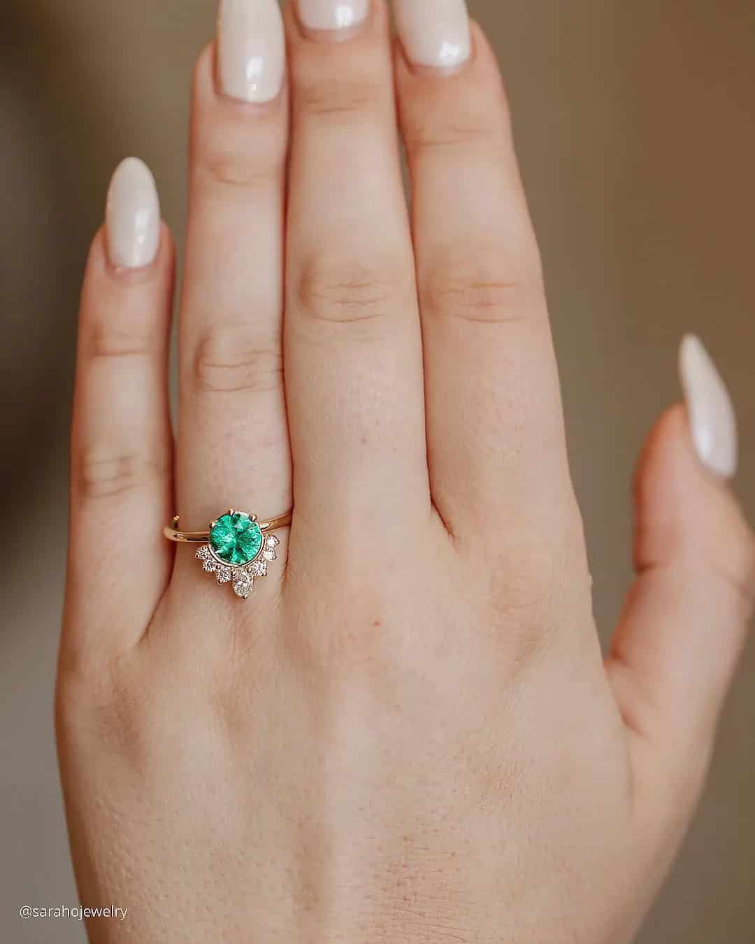 Unique Emerald Rings