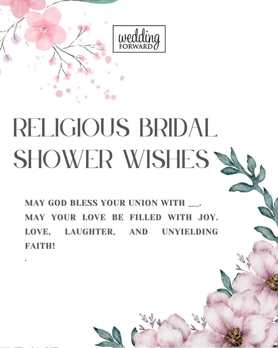 Religious Bridal Shower Wishes