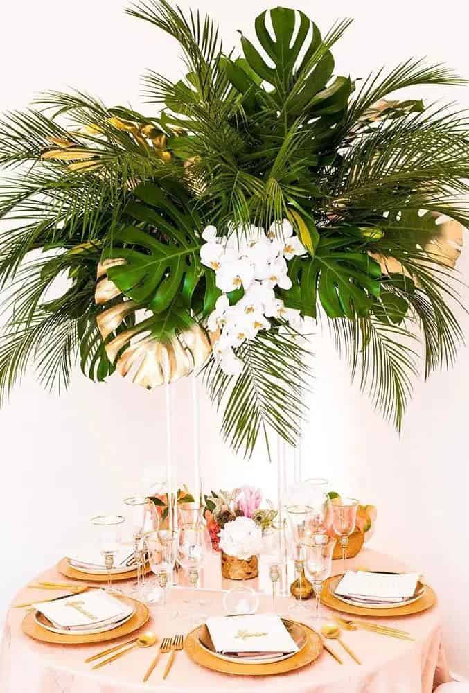 Tropical Centerpieces Wedding Decor Ideas