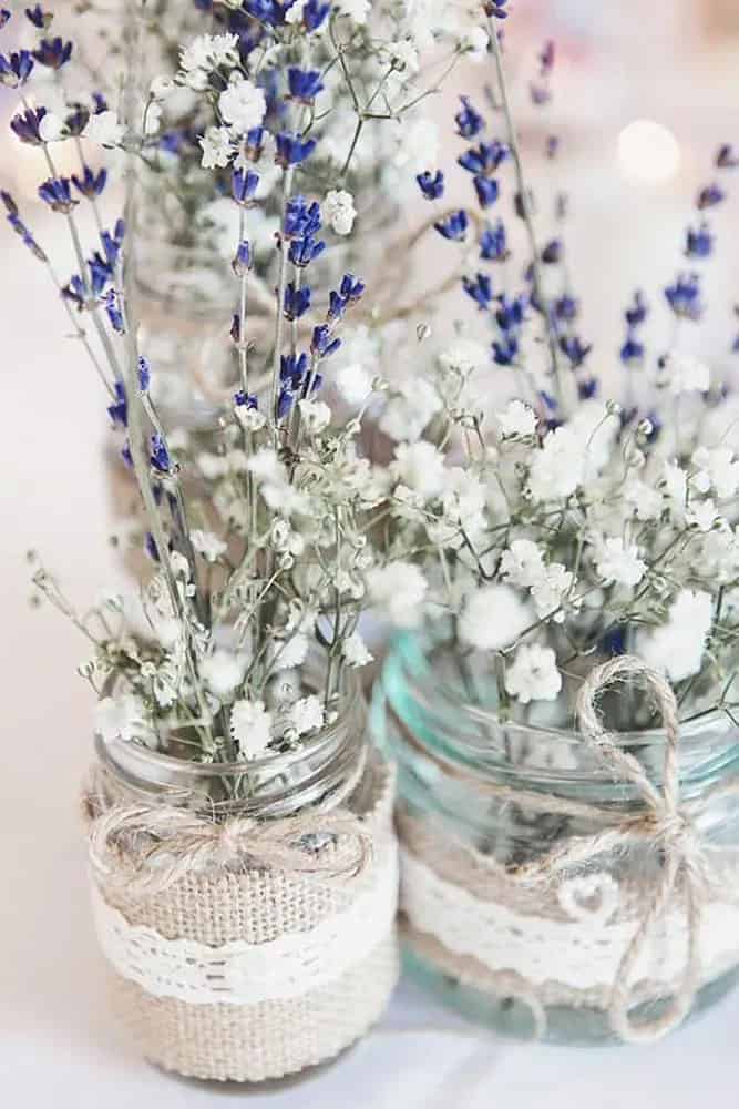 French Lavender Wedding Centerpiece