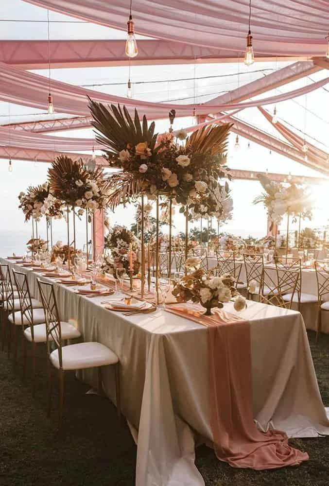 Tropical Reception Decor