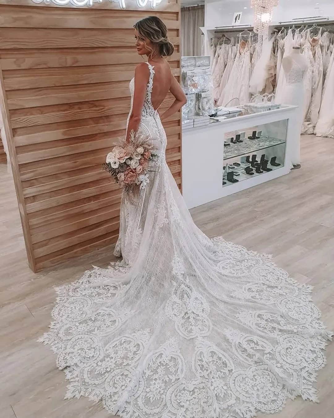 Backless Boho Wedding Dresses