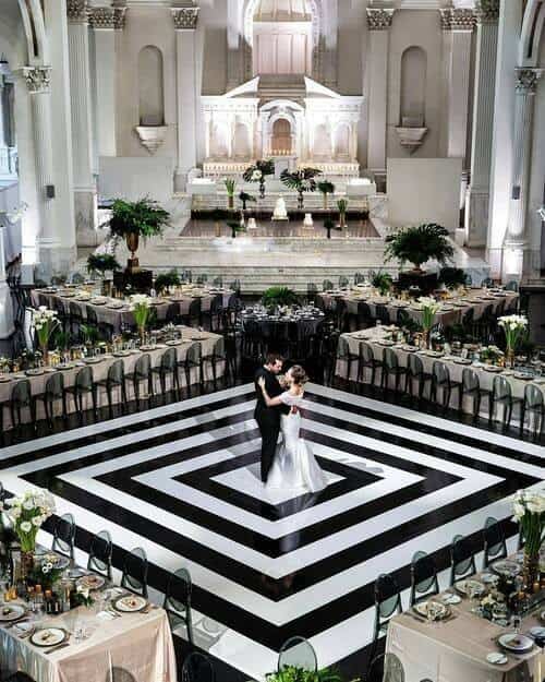 Black and White Dance Floor