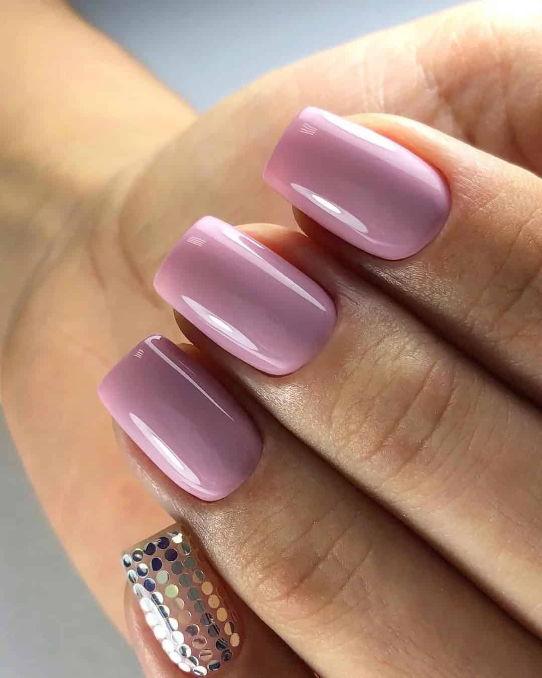 Bridal Nails in Pink