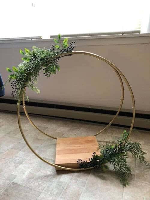 Double hoop centerpieces