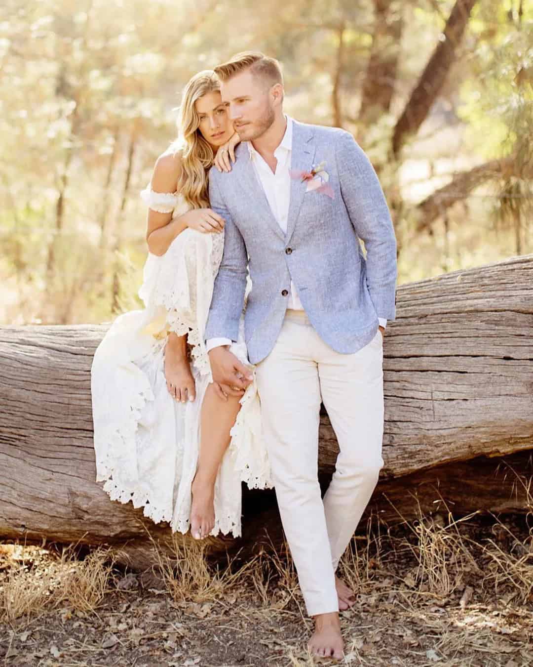 Blue Groom Suits