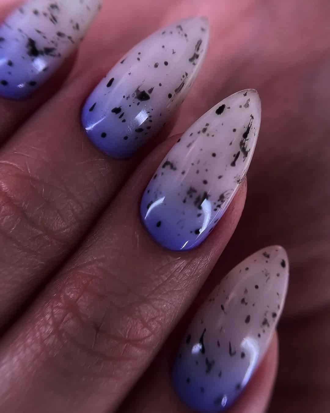 Purple Bridal Nails