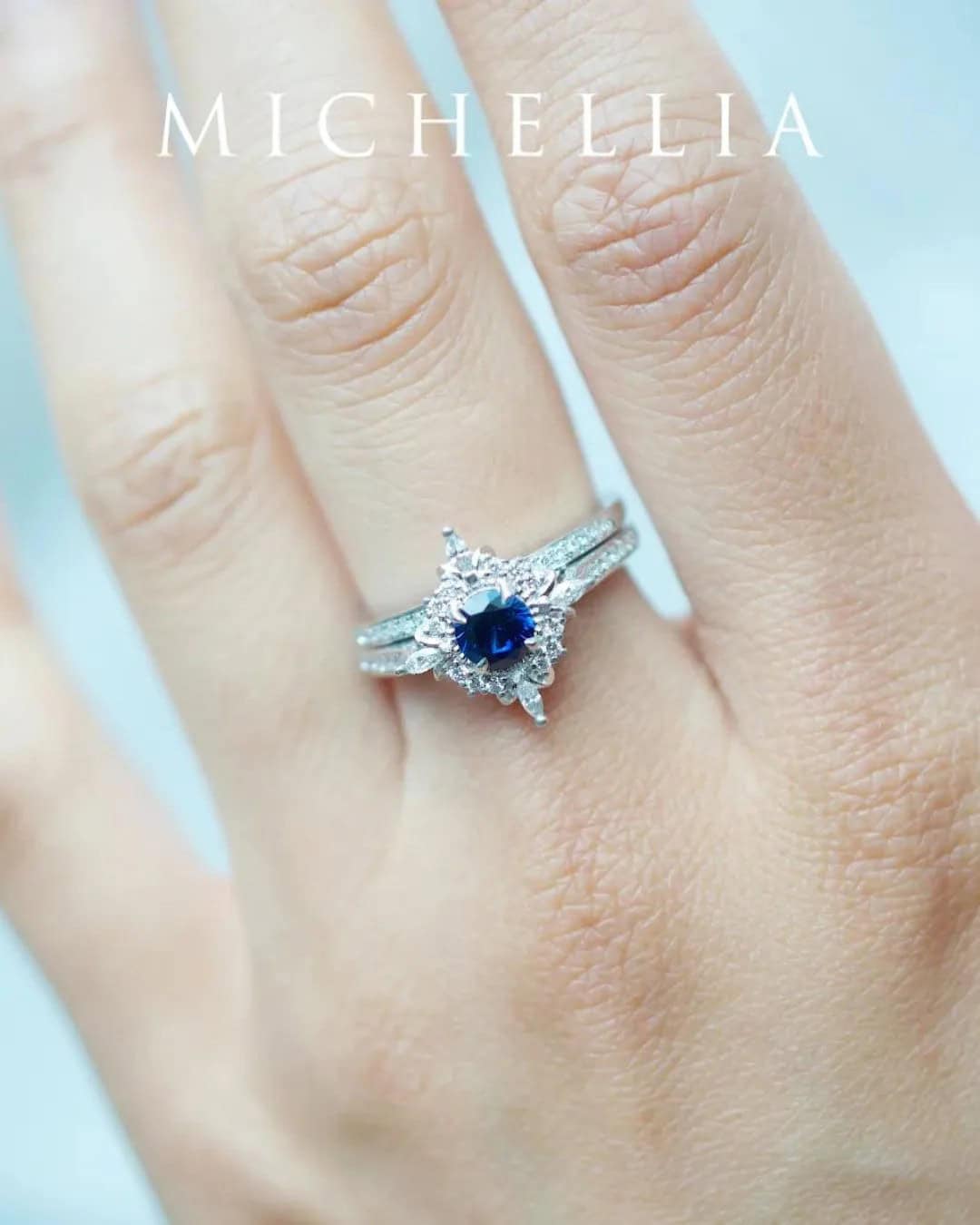 Sapphire Engagement Rings In White Gold