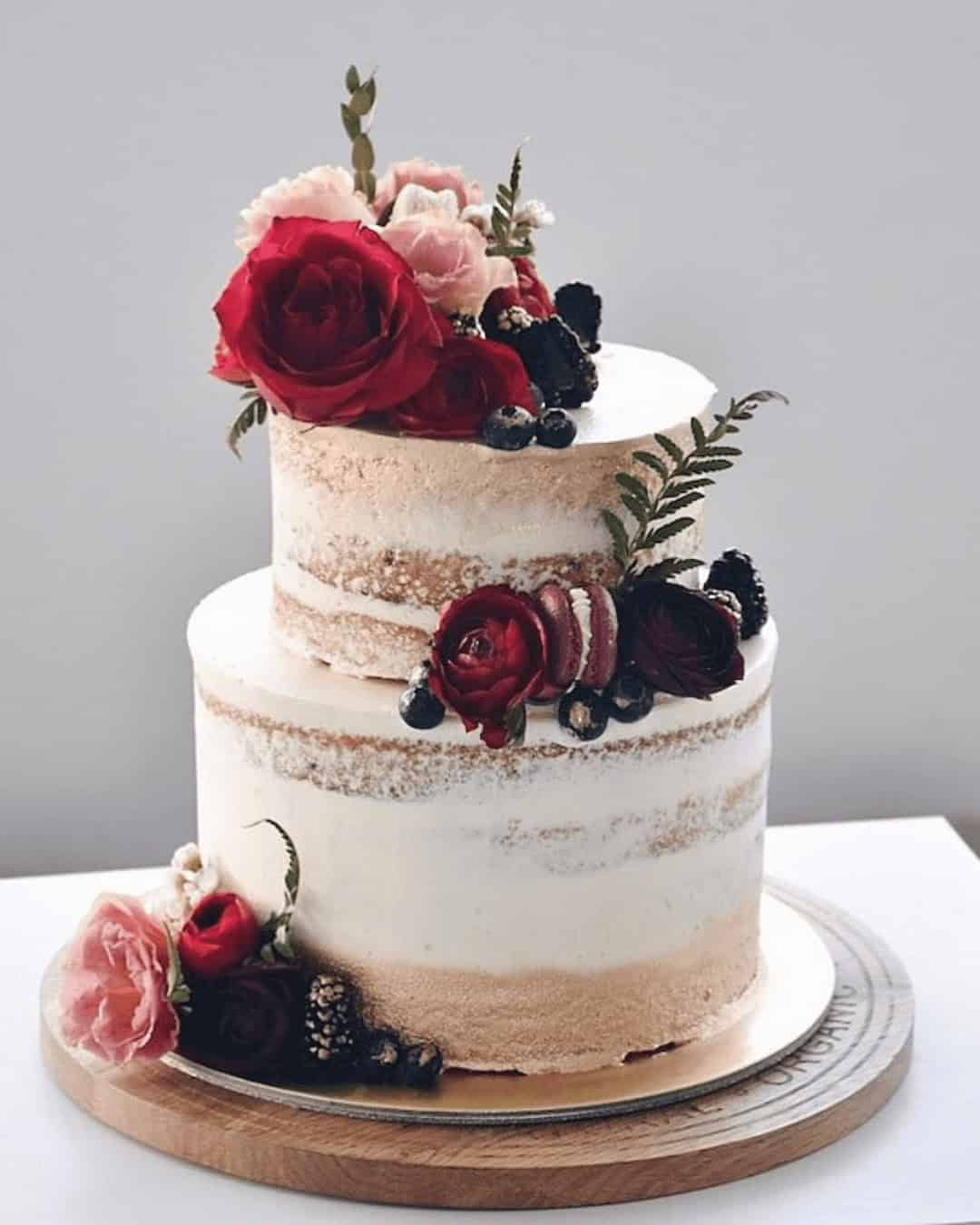 2-Tier Naked Wedding Cakes