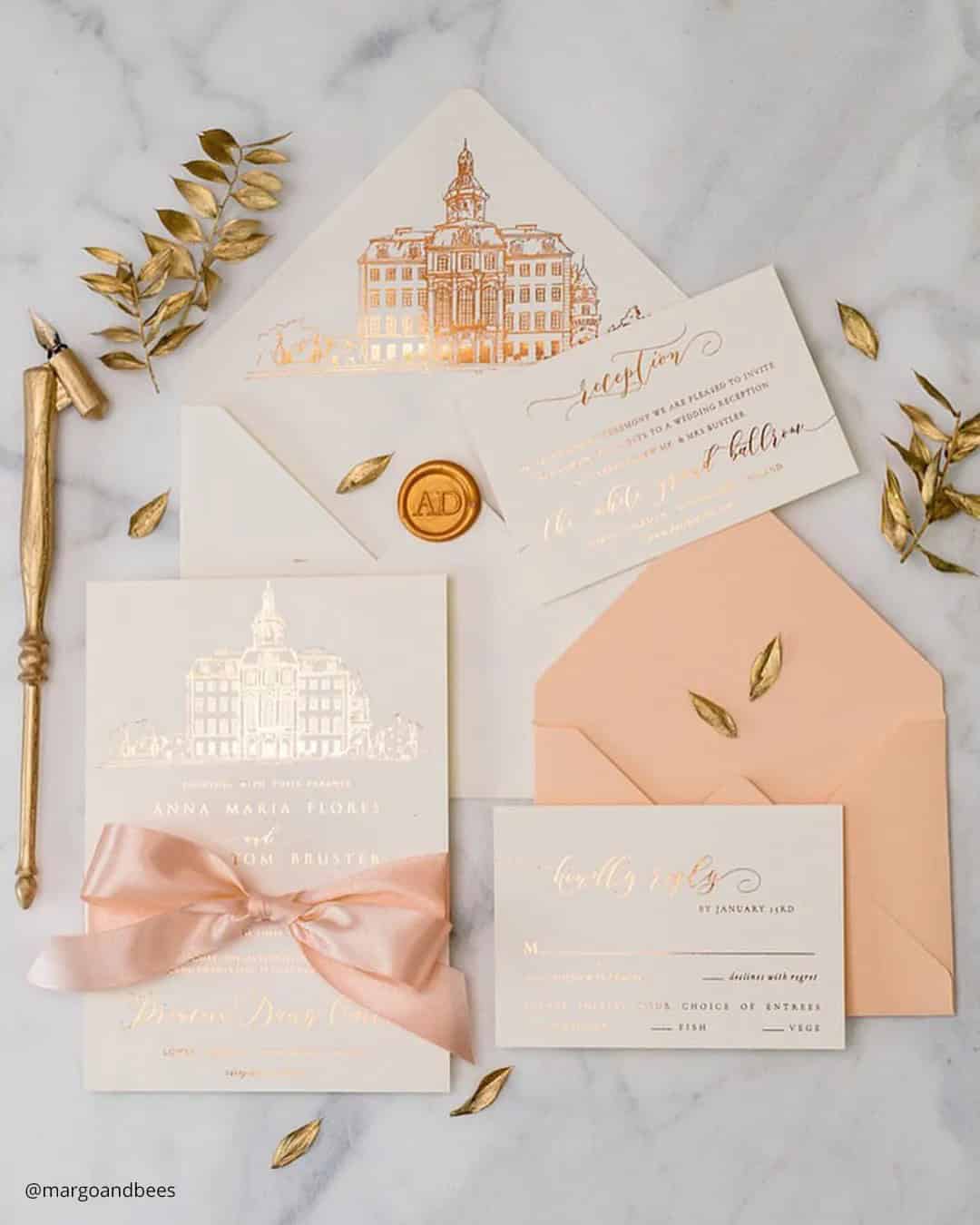 Pantone Wedding Stationery