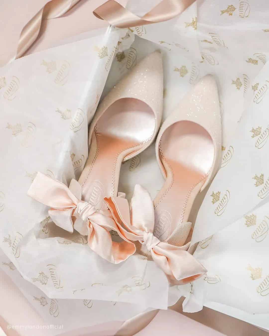 High Heels Nude Color Wedding Shoes