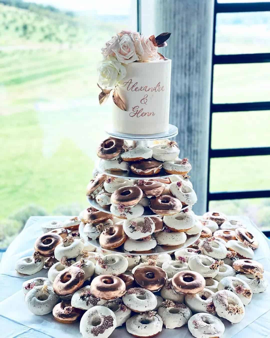 Donut Tower Untraditional Wedding Cakes