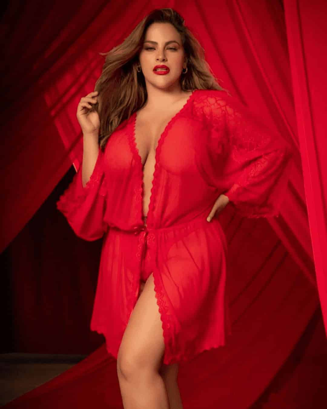 Red Plus Size Lingerie Bridal