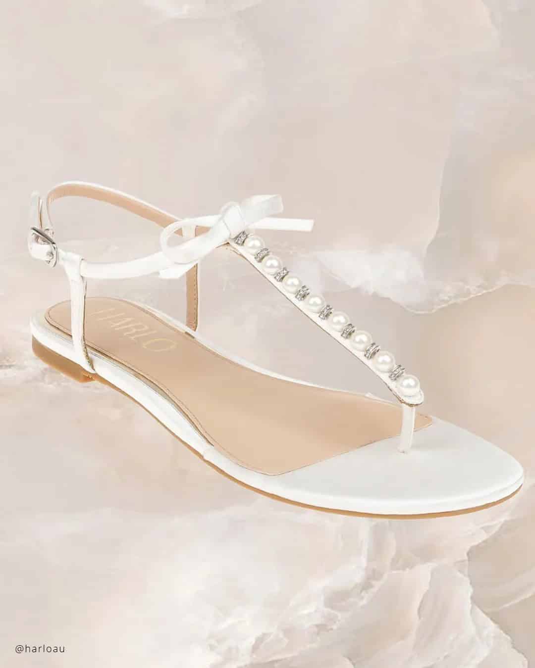 White Sandals For Wedding Beach