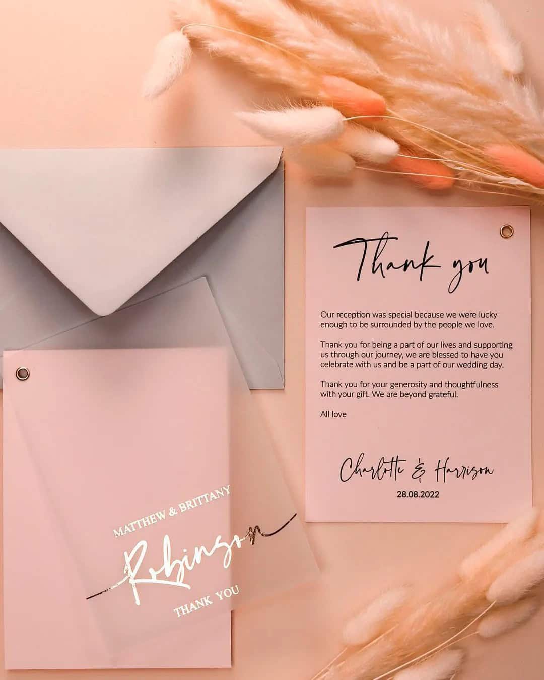 Wedding Thank You Cards Ideas