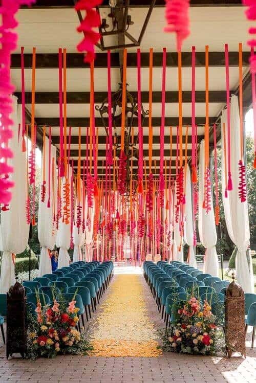 Bright and Bold Aisle Design