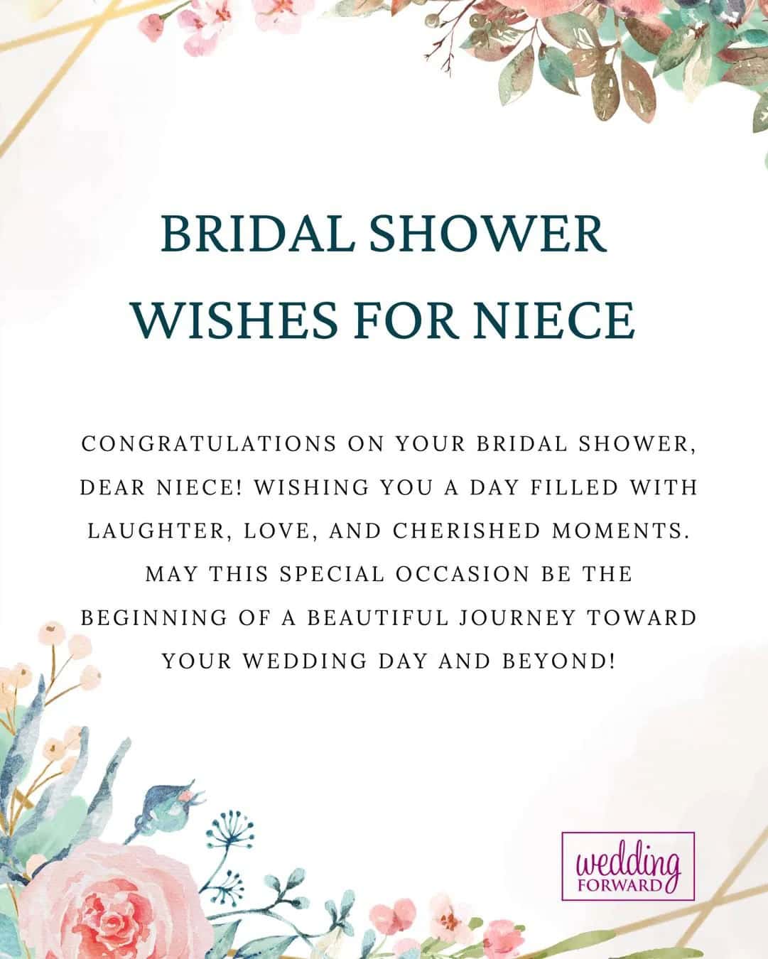 Bridal Shower Wishes for Niece