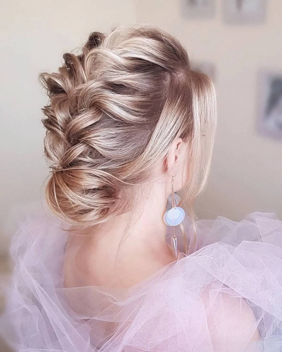 Braid To Bun Wedding Hairstyles