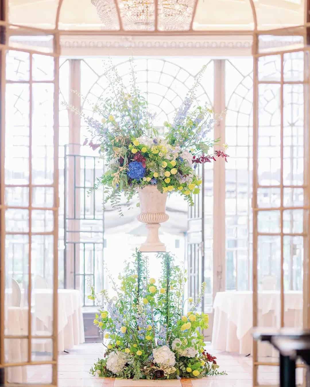 Wild Flowers In Ceramic Vase