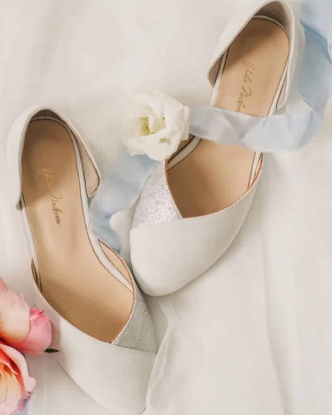 White Flat Shoes For Wedding