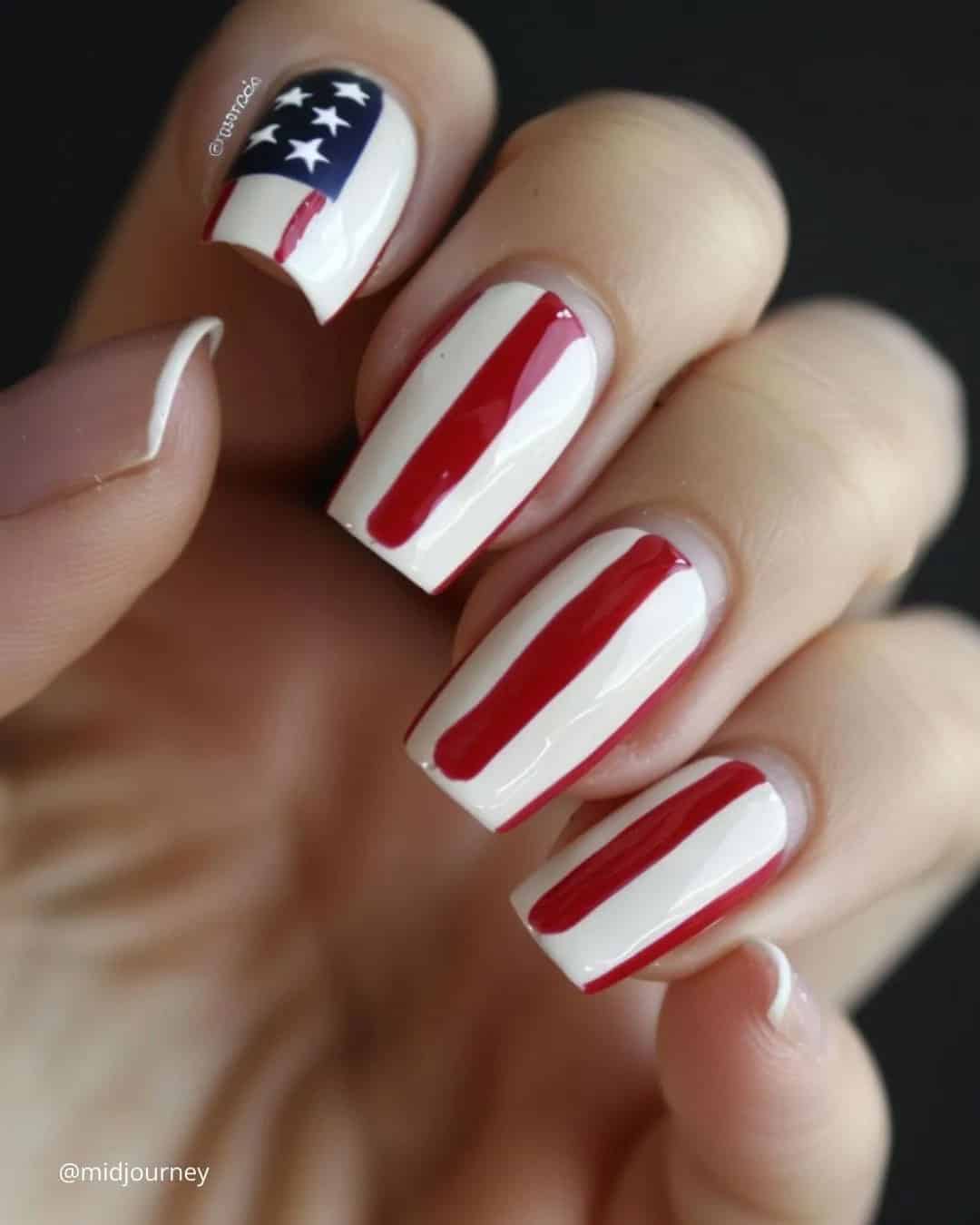 Independence Day Wedding Nails