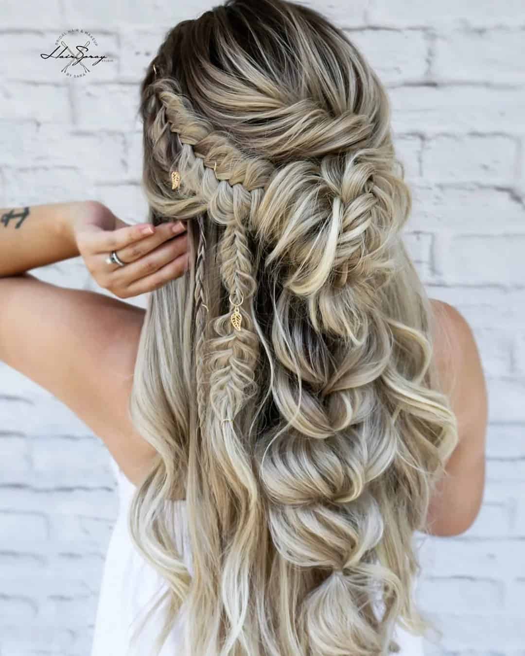 Beach Wedding Hairstyles for Long Hair Length