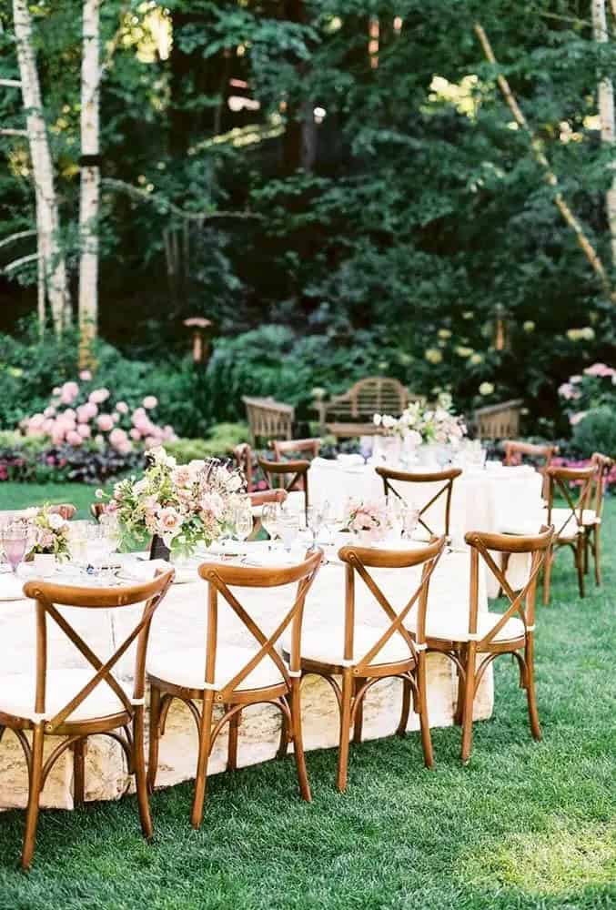 Set Up Farm Tables From Your Barn Wedding Venue