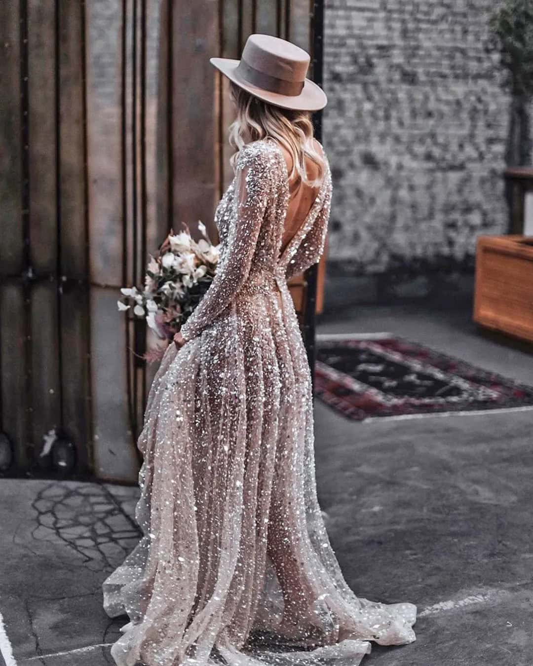 Long Sleeve Boho Wedding Dresses