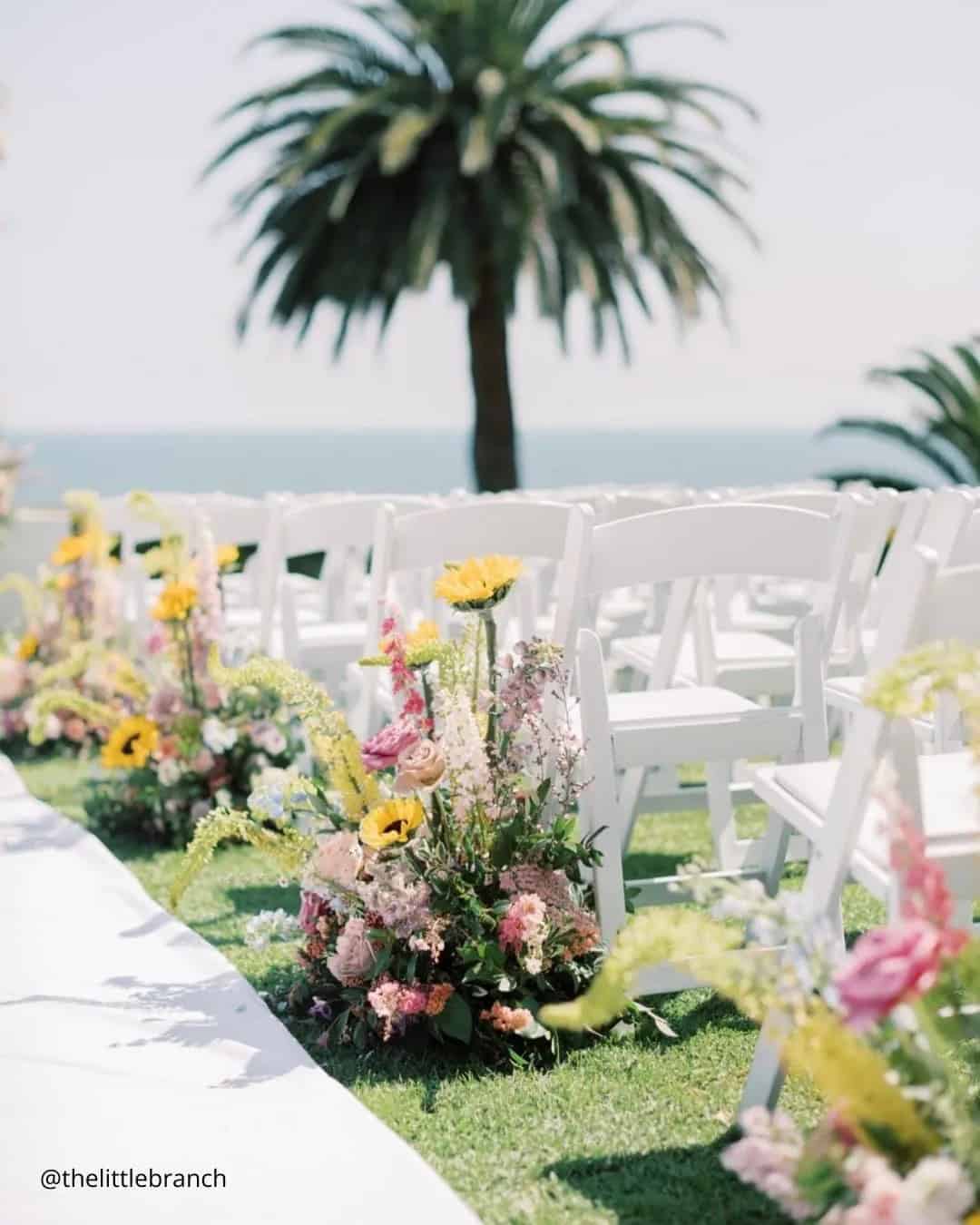 Sunflowers For Aisle Decor