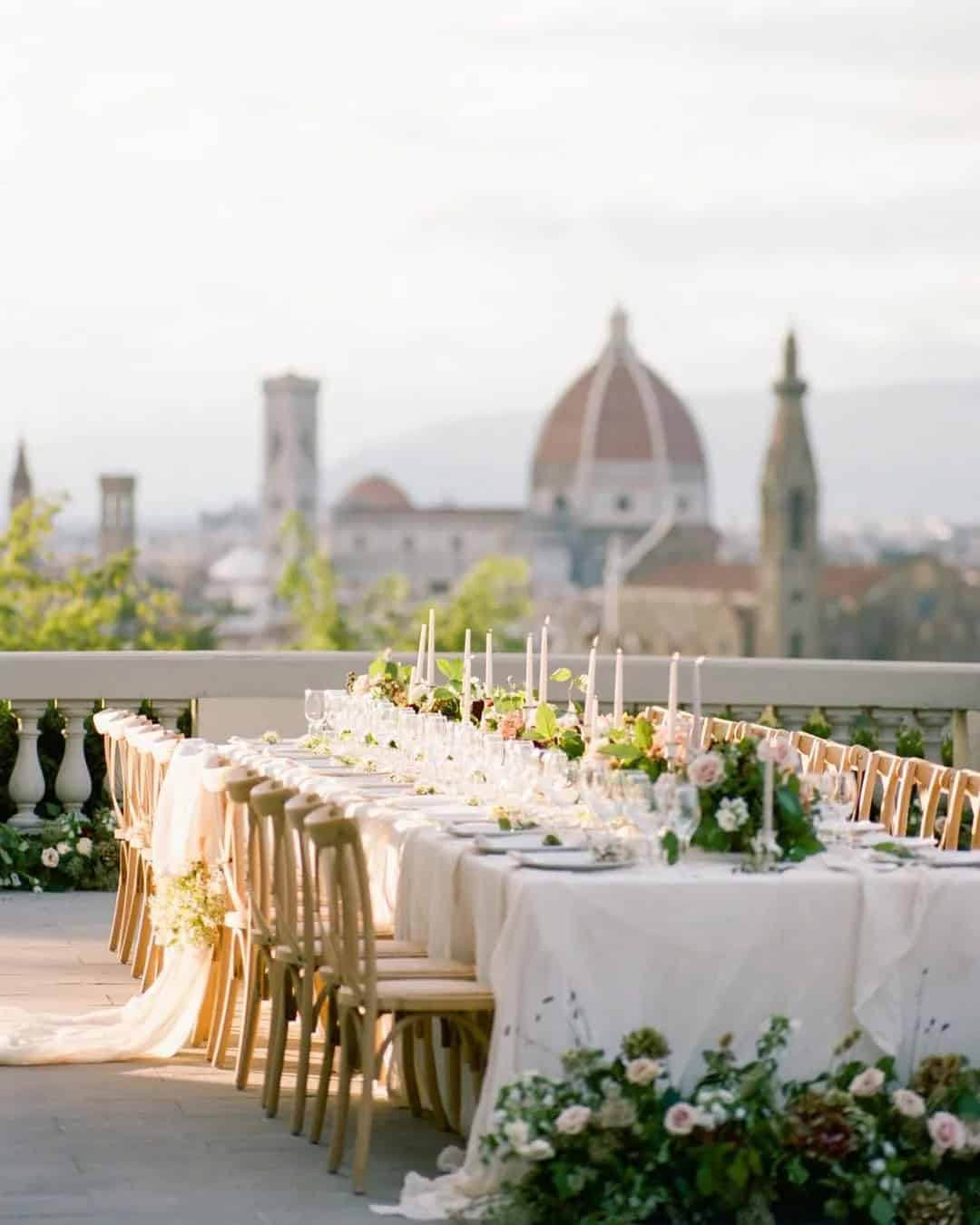 Greenery Wedding Table Runner Decor